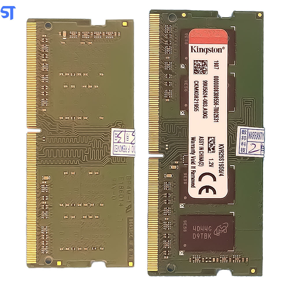 Memoria Ram Notebook 4Gb Ddr4 2666MHz KVR26S19S6/4 Kingston